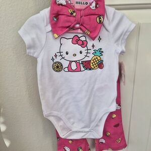 Hello Kitty Baby Onesie and Pants Set